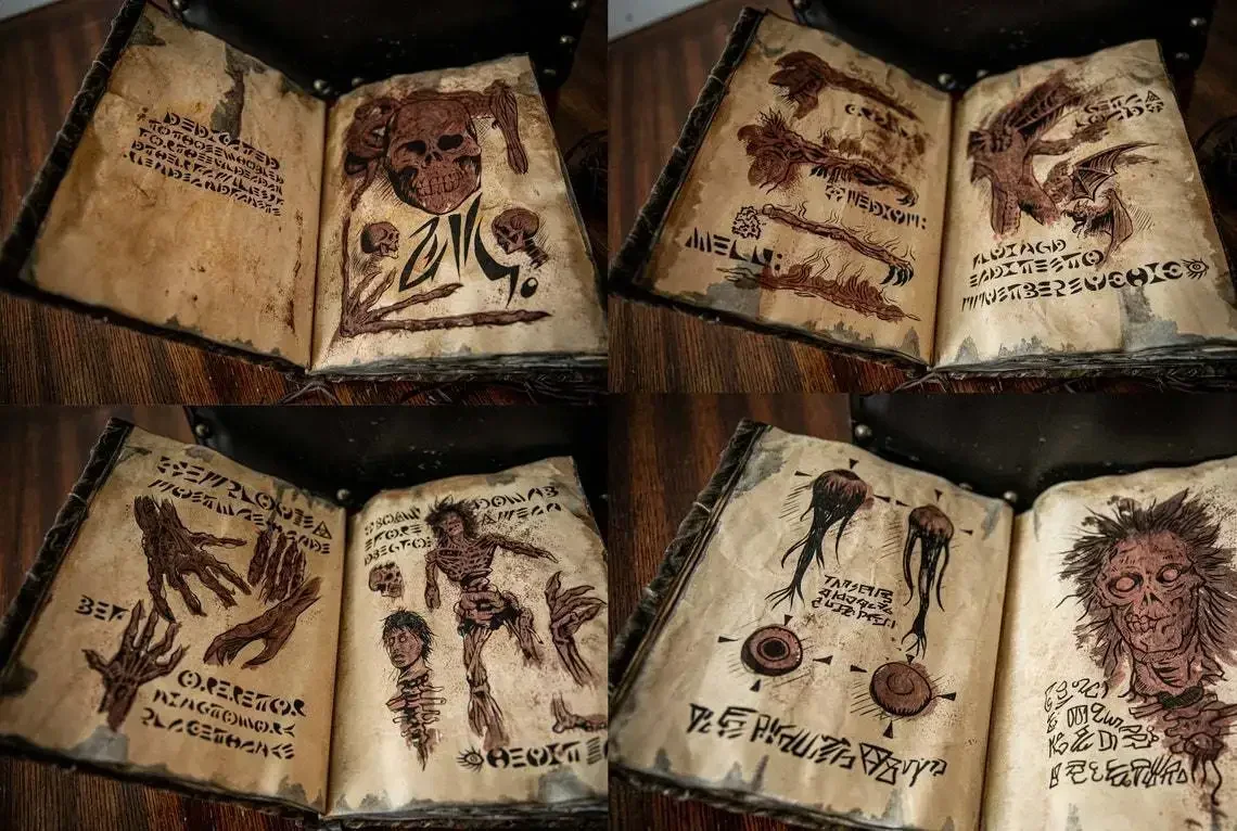 Vintage And Collectible Books - Vintage Necronomicon - Księga czarów ciemnej