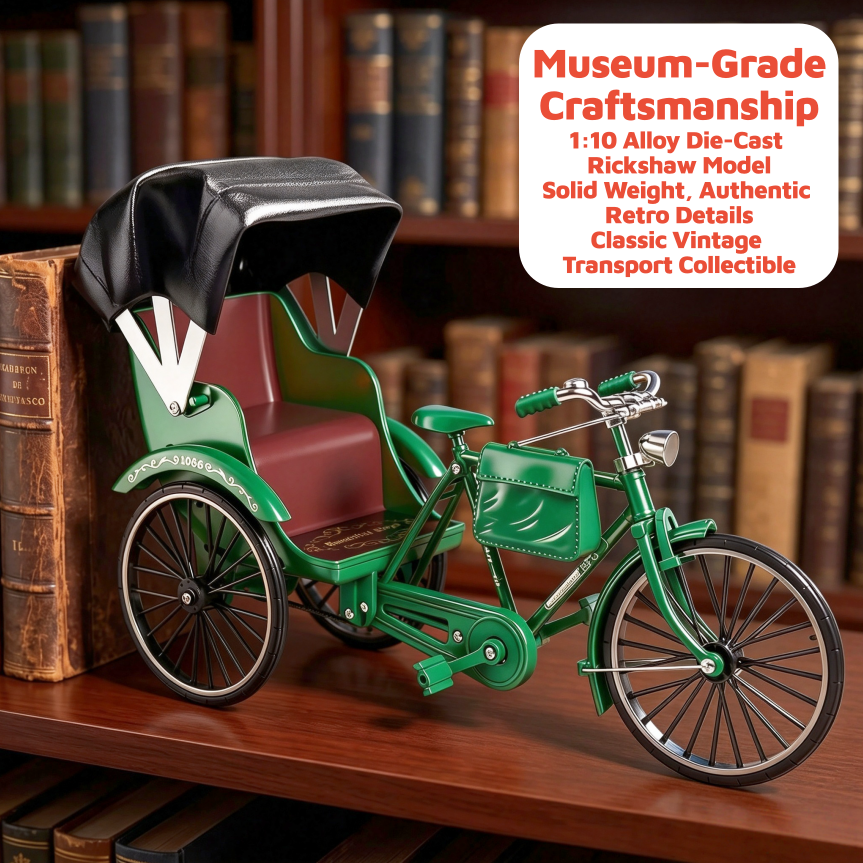 Vintage And Collectible Toys - Model rikszy w stylu vintage ze