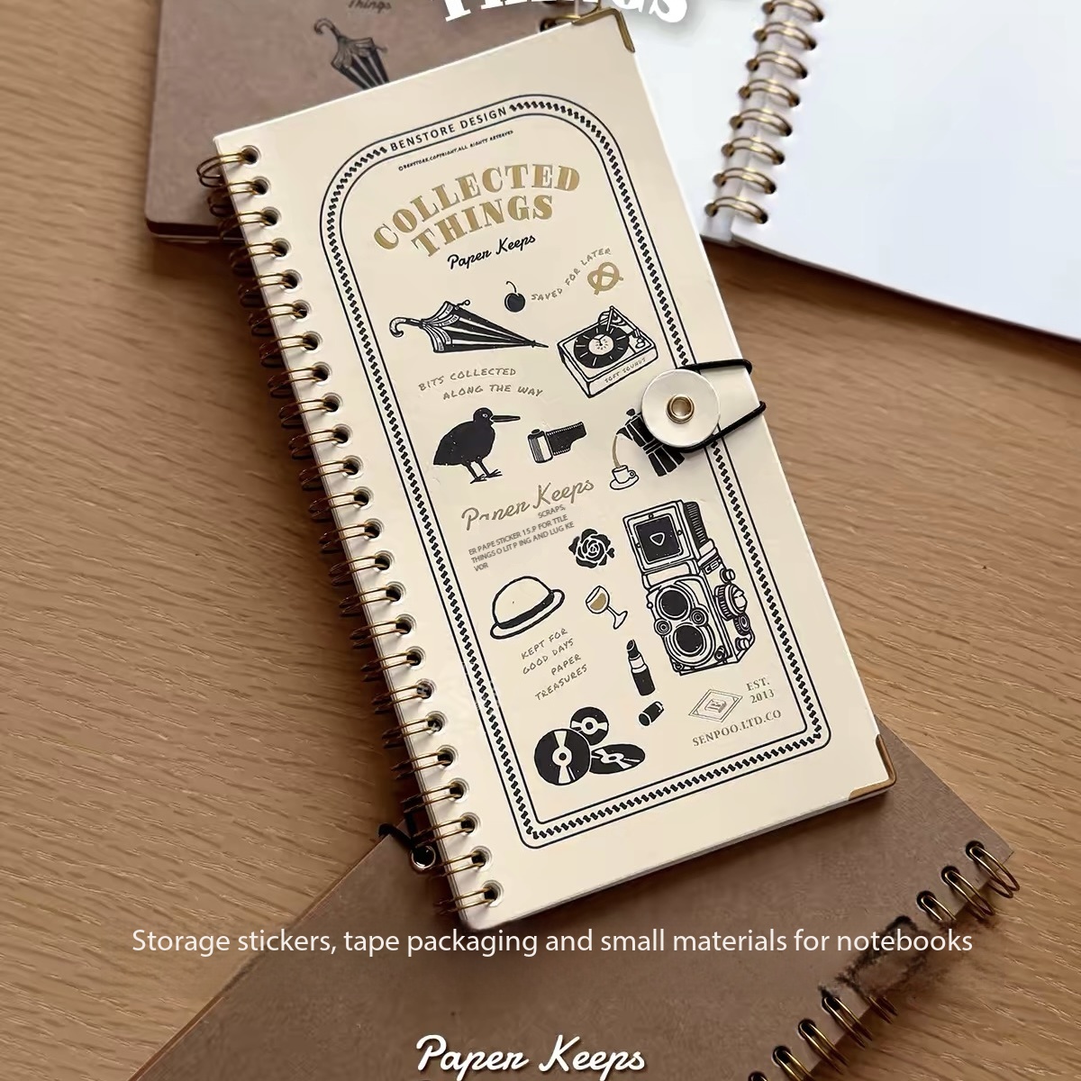 Vintage And Collectible Books - Vintage Spiralny Album na Papier do