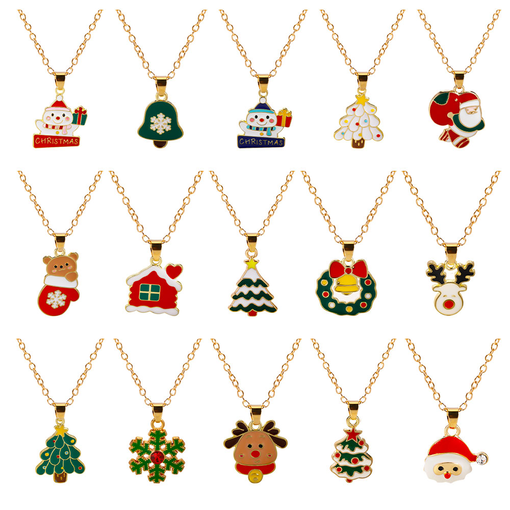 Vintage Collectible Santa - 33 style świąteczna kolekcja naszyjnik Candy
