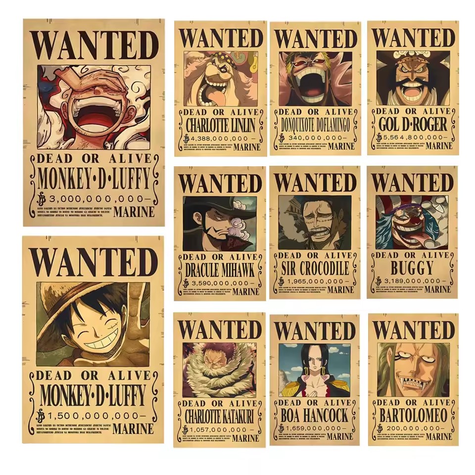Vintage And Collectible Toys - Anime One Piece Plakaty z listami