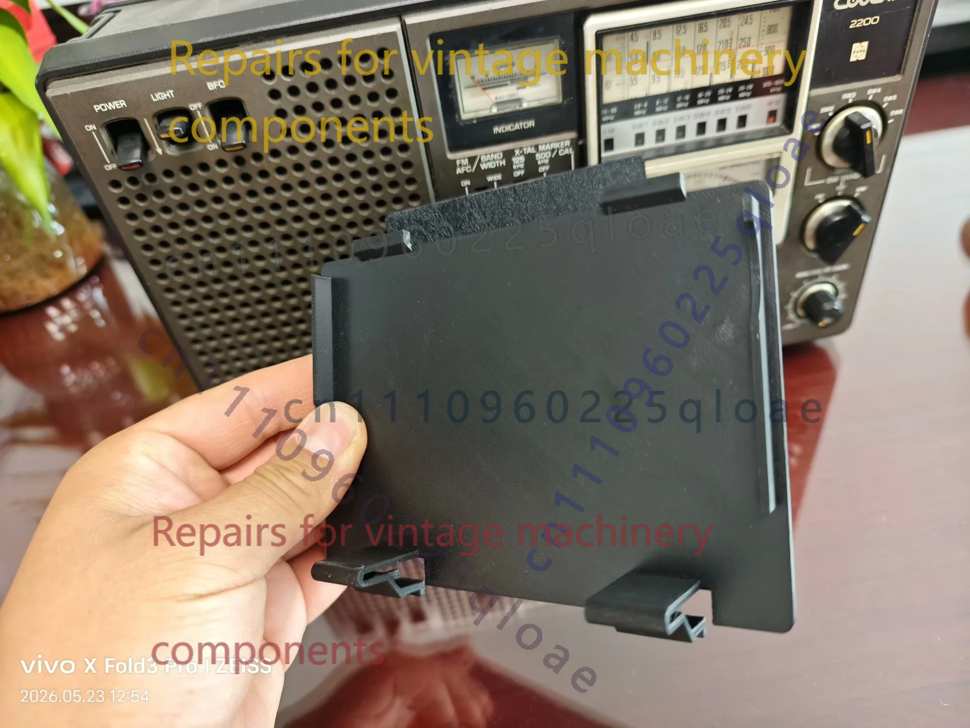 Vintage Radio Repair - 1 szt. Zamienna pokrywka baterii do