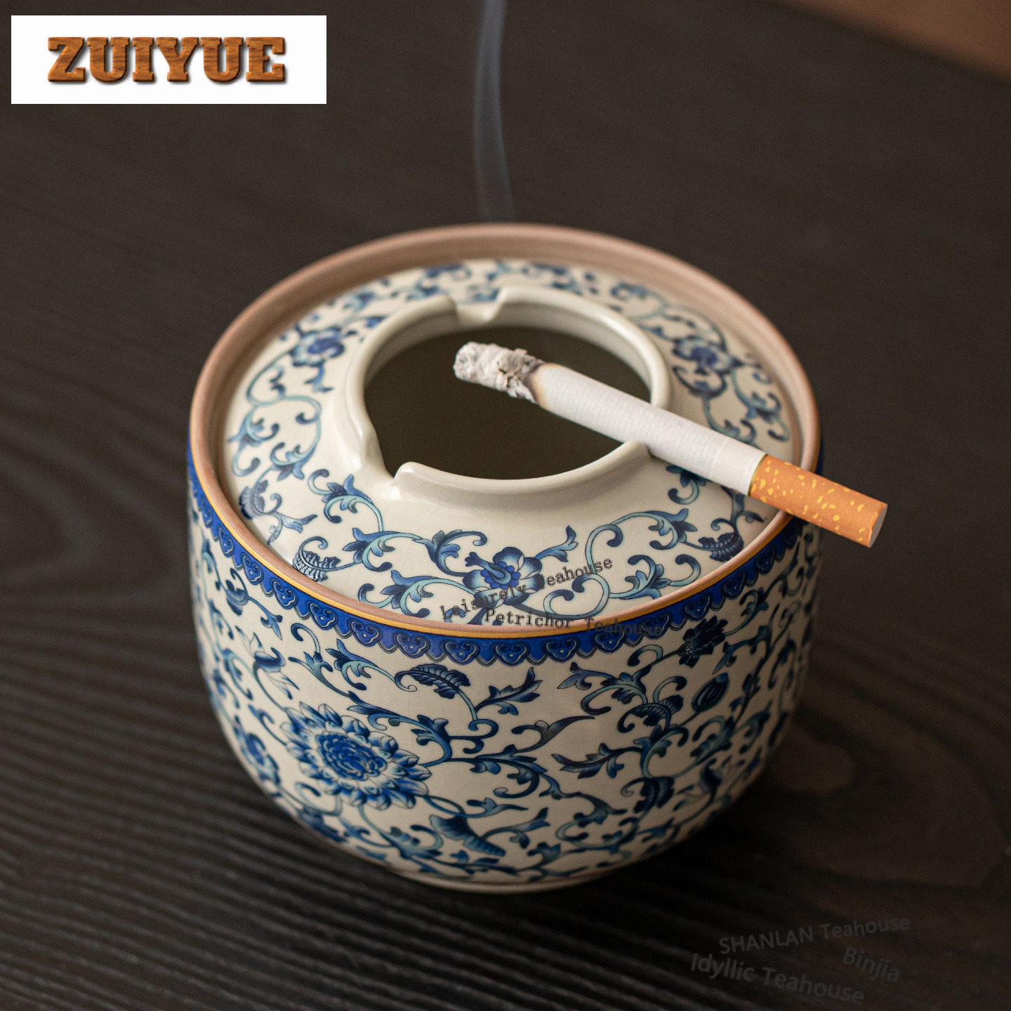 Vintage Collectible Ashtrays - Popielniczka Ru Kiln Vintage z Pokrywką