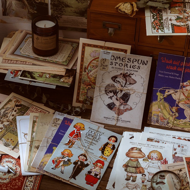 Vintage Collectible Books - 10 sztuk/opakowanie, seria antycznych książek obrazkowych,