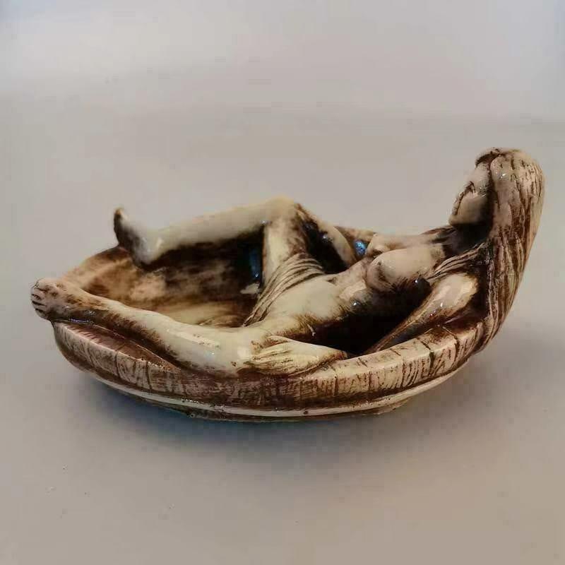 Vintage Collectible Ashtrays - Rzadka chińska antyczna popielniczka - piękna