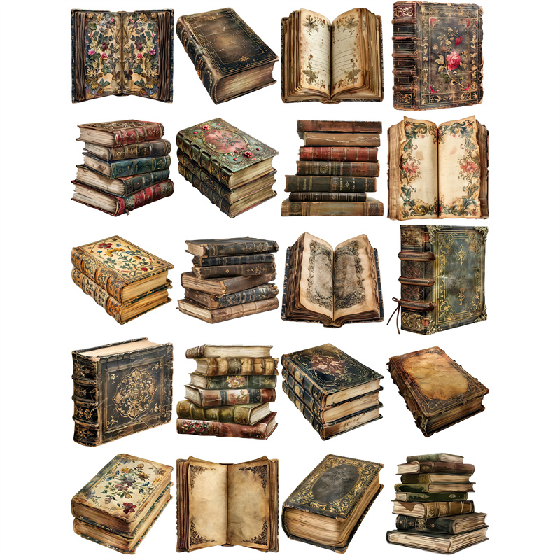 20 sztuk/paczka Vintage książk – Vintage Collectible Books recenzja i cena