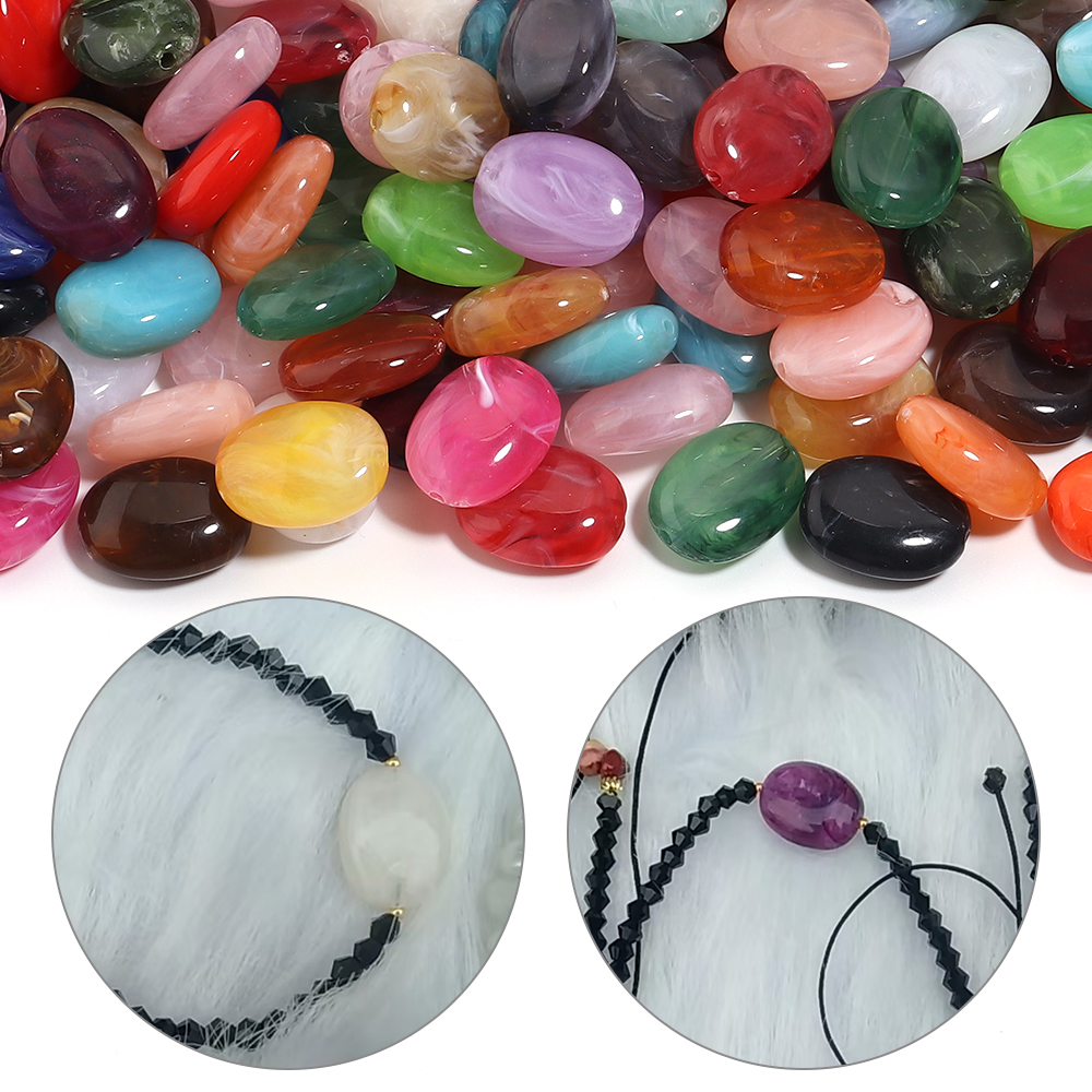 20 szt. Płaskie Owalne Akrylow – Vintage Collectible Marbles recenzja i cena