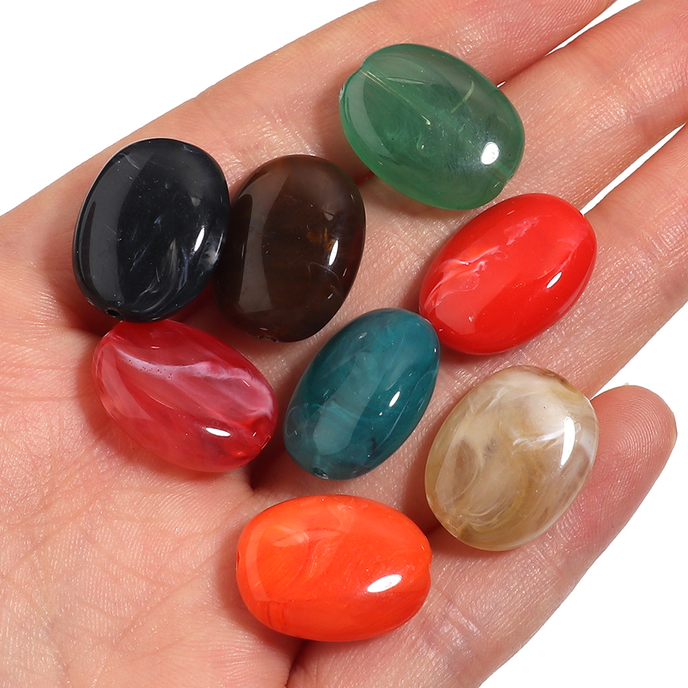 20 szt. Płaskie Owalne Akrylow – Vintage Collectible Marbles recenzja i cena