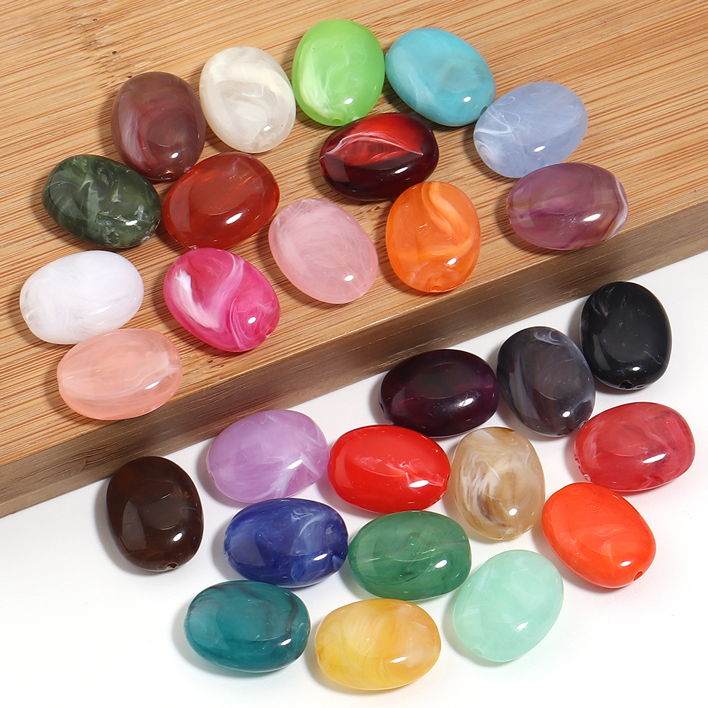20 szt. Płaskie Owalne Akrylow – Vintage Collectible Marbles recenzja i cena