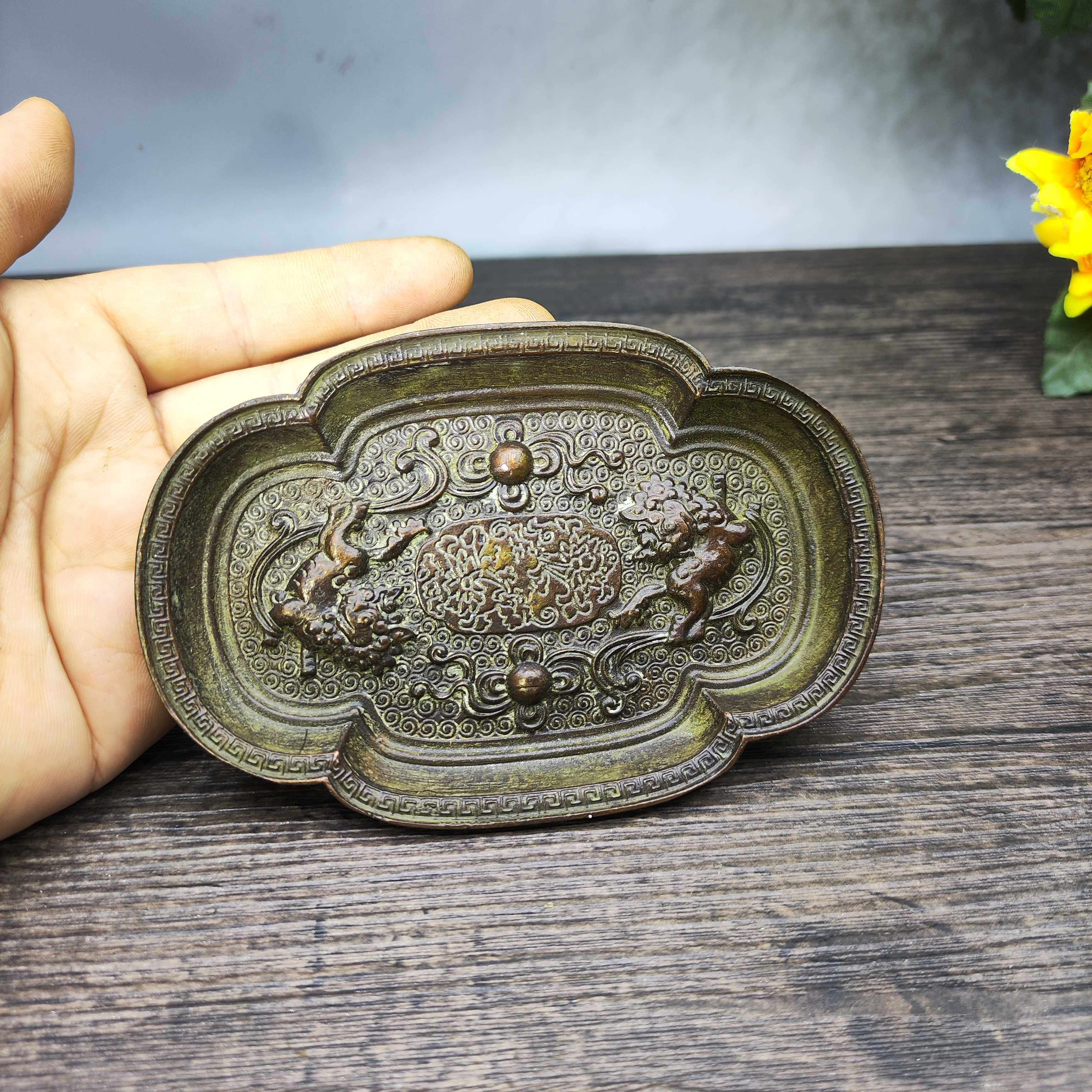 Antyczna miedziana popielniczk – Vintage Collectible Ashtrays recenzja i cena