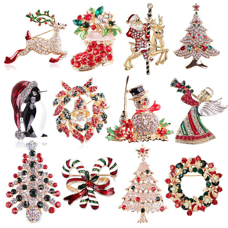 Kolekcja broszek świątecznych  – Vintage Collectible Santa recenzja i cena