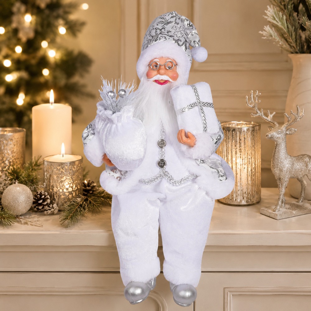 1 szt. Biały element dekoracyj – Vintage Collectible Santa recenzja i cena