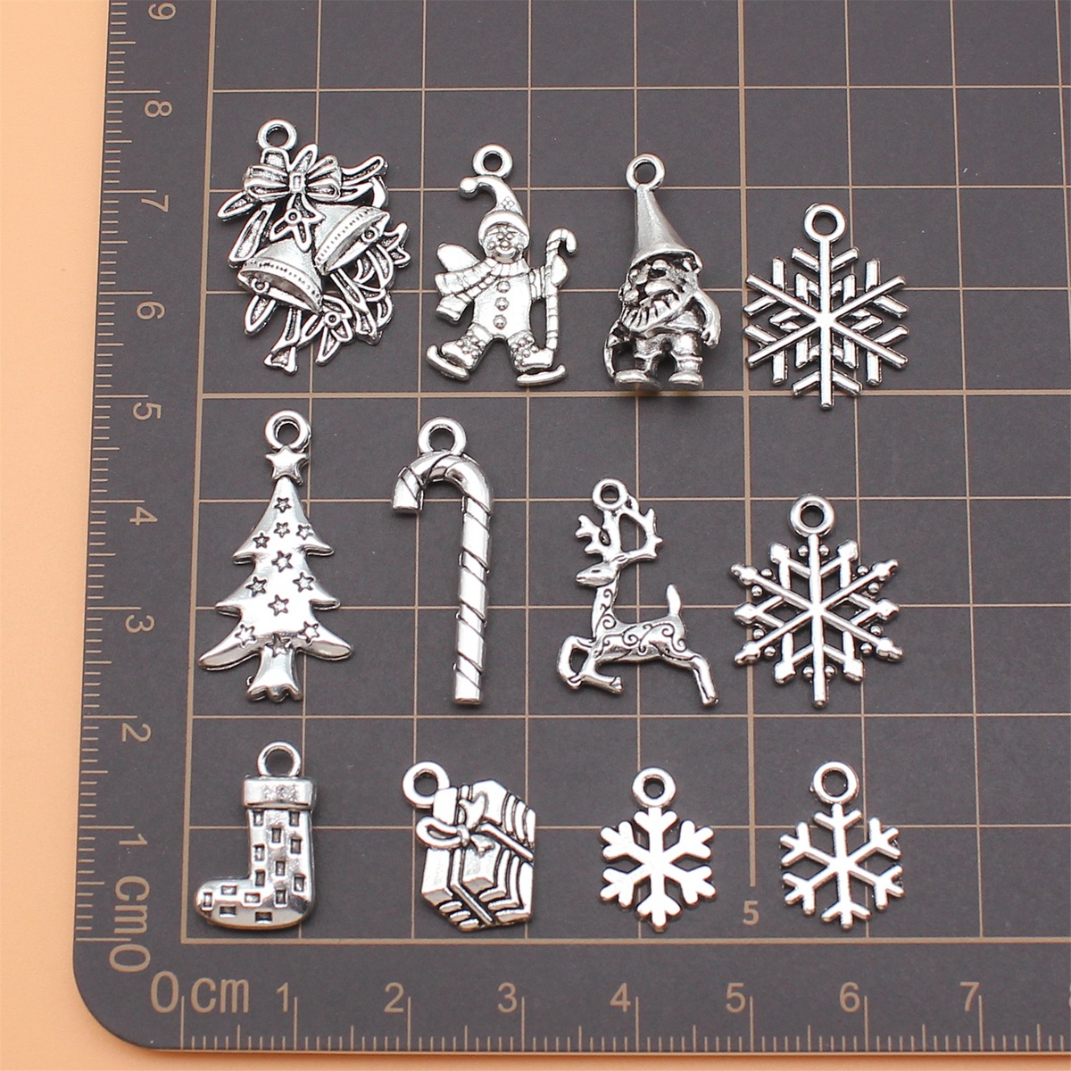 12 sztuk antycznego srebra Kol – Vintage Collectible Santa recenzja i cena
