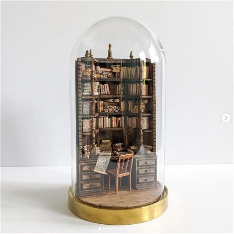 Miniaturowa biblioteczka, półk – Vintage And Collectible Books recenzja i cena