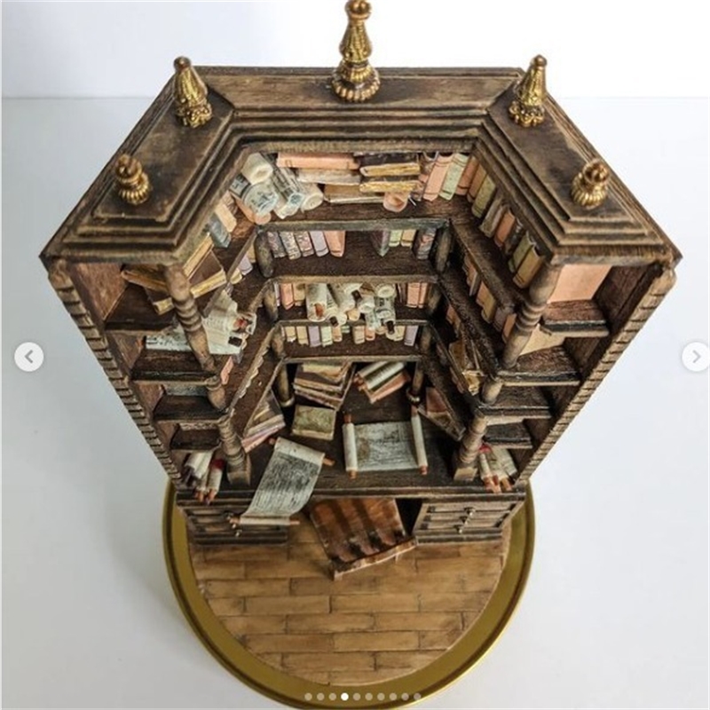 Miniaturowa biblioteczka, półk – Vintage And Collectible Books recenzja i cena