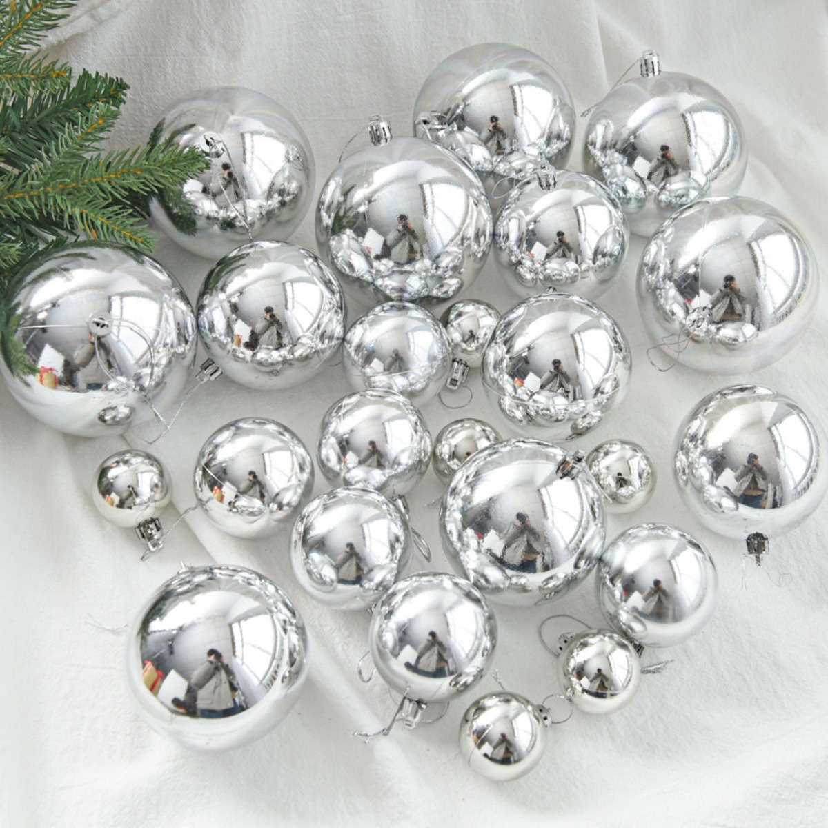 Ozdoby świąteczne - srebrne bo – Vintage Collectible Christmas Ornaments recenzja i cena
