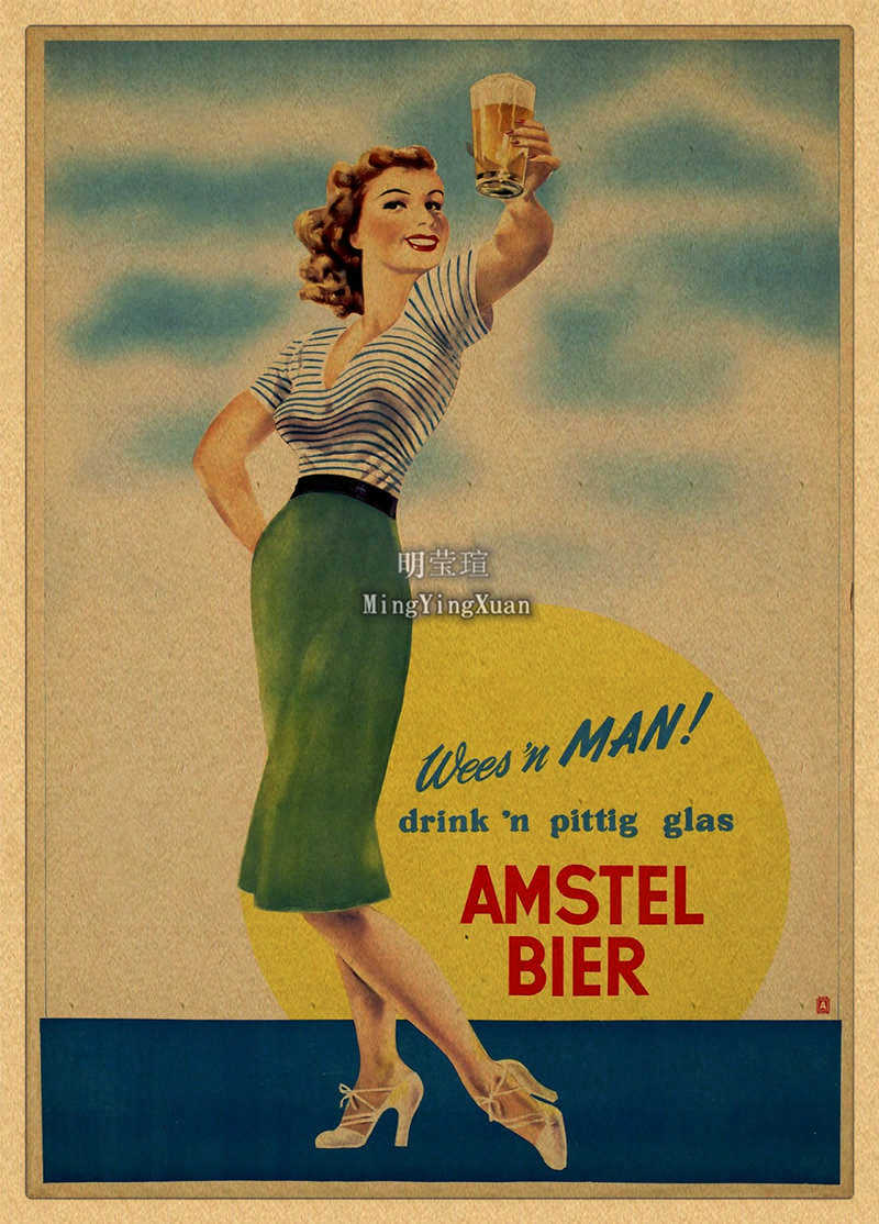 Vintage Piwo Wino Napój Wykres – Vintage Collectible Posters recenzja i cena