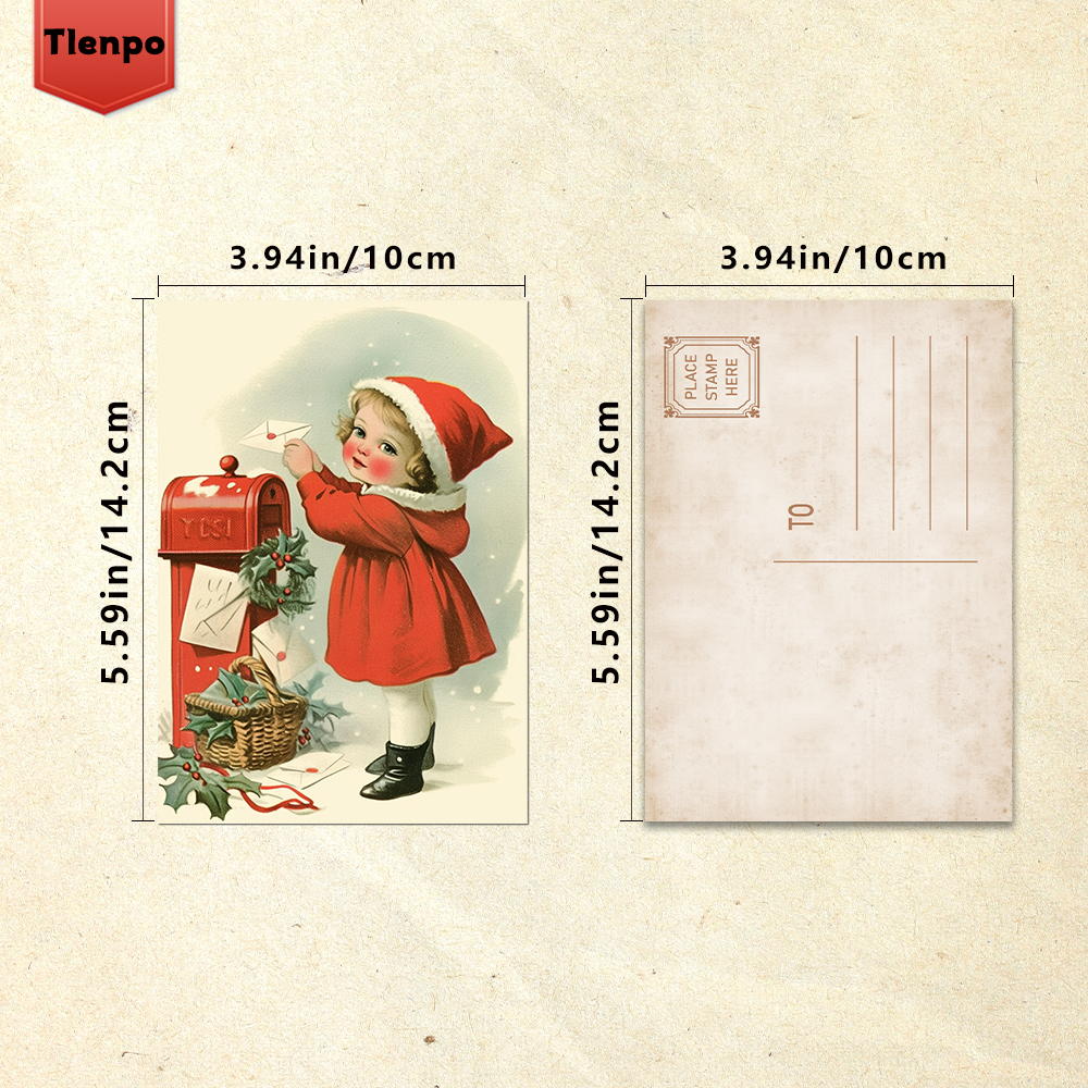 32 szt., vintage pocztówki świ – Vintage Collectible Santa recenzja i cena